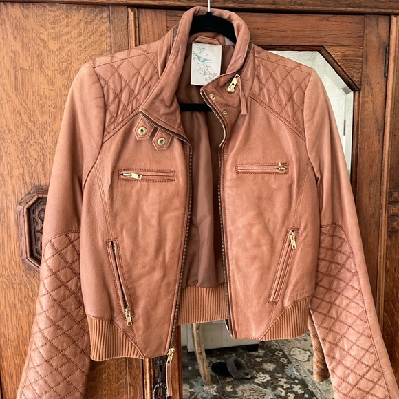 Hinge Quilted Leather Jacket - Picture 1 of 4